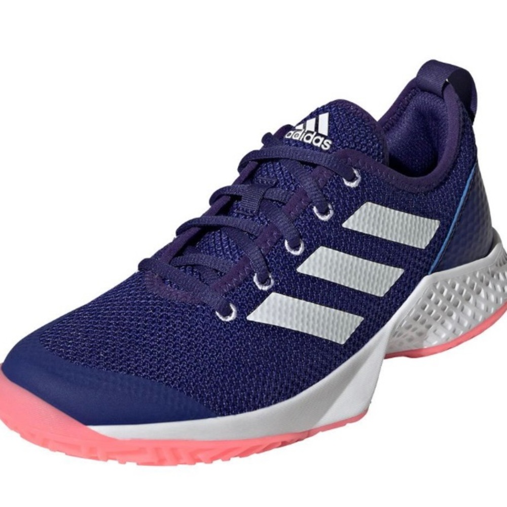 Adidas Women’s CourtFlash Tennis Shoes - Indigo/White